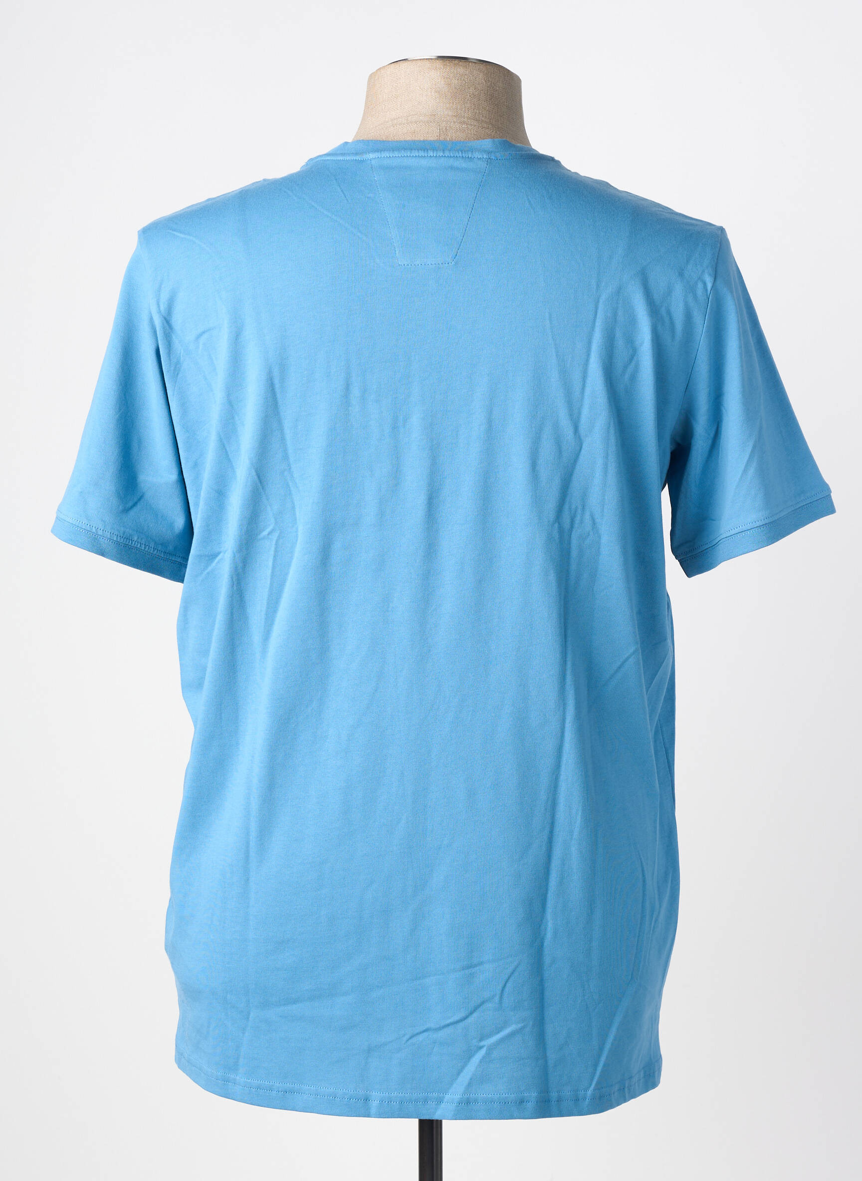 T-shirt coupe cintrée manches courtes bleu DELAHAYE homme