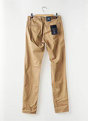 Pantalon chino stretch taille normale marron FQ1924 homme