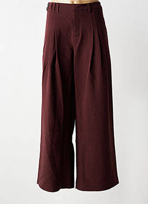 Pantalon large tissage popeline taille normale violet NÜ femme