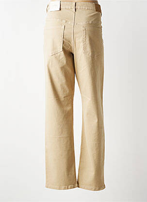 Pantalon droit stretch taille normale beige KAFFE femme