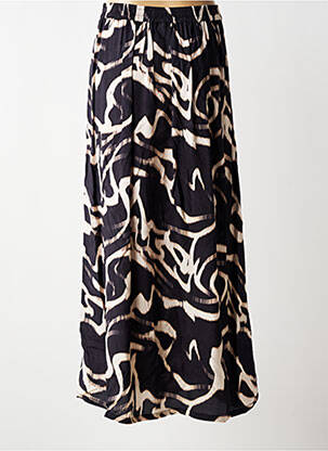 Jupe longue imprimé fantaisie noir KAFFE femme