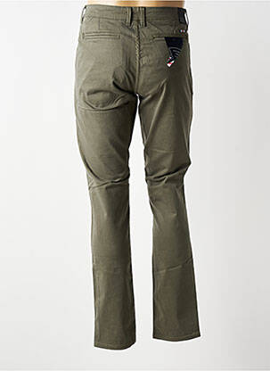 Pantalon chino stretch taille normale vert FQ1924 homme