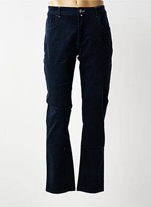 Pantalon droit stretch taille normale bleu FQ1924 homme