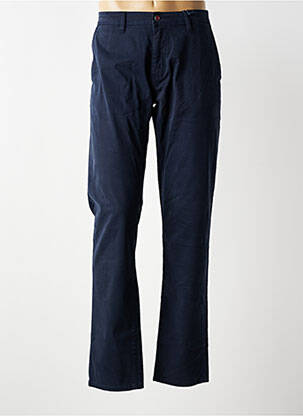Pantalon chino stretch taille normale bleu FQ1924 homme