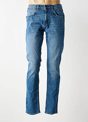 Jeans coupe slim stretch taille normale bleu FQ1924 homme