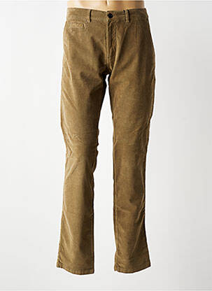 Pantalon chino stretch taille normale vert DELAHAYE homme