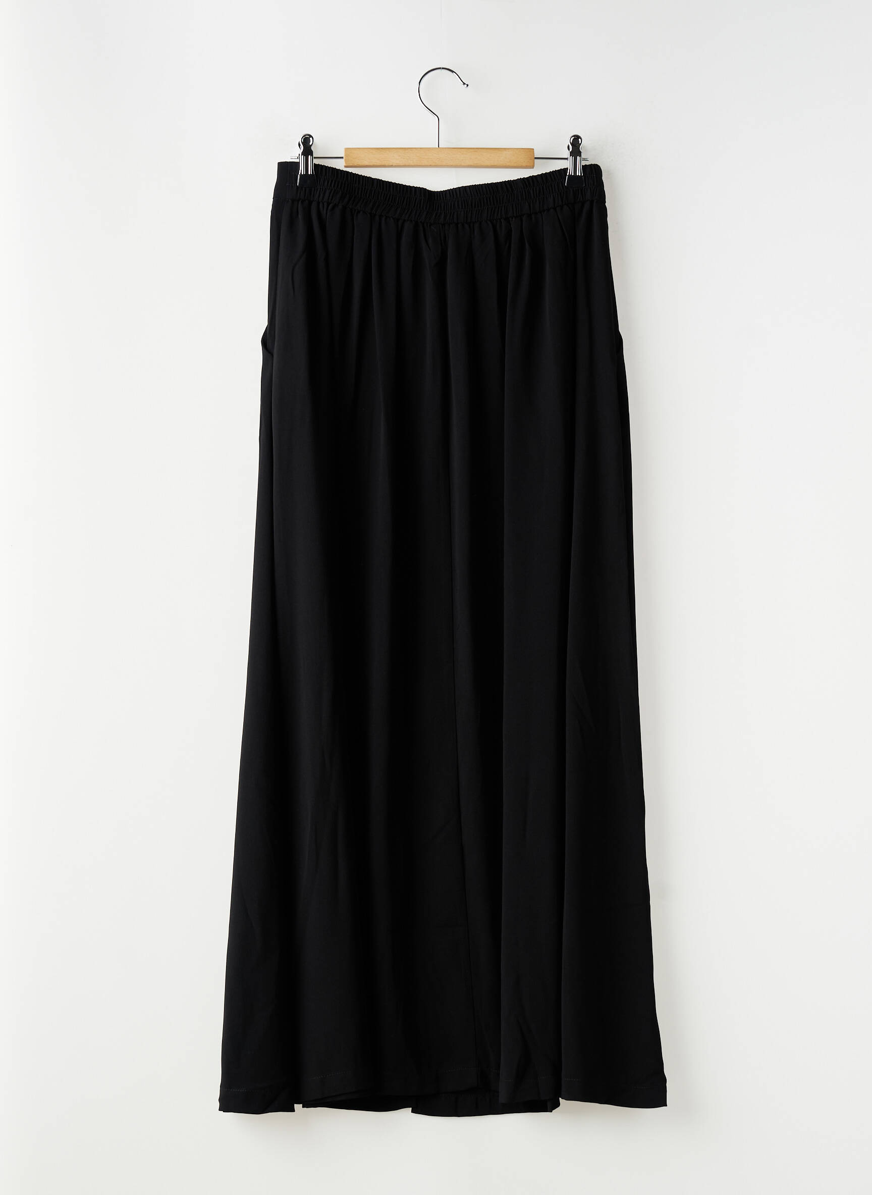 Jupe longue coupe droite noir KAFFE femme