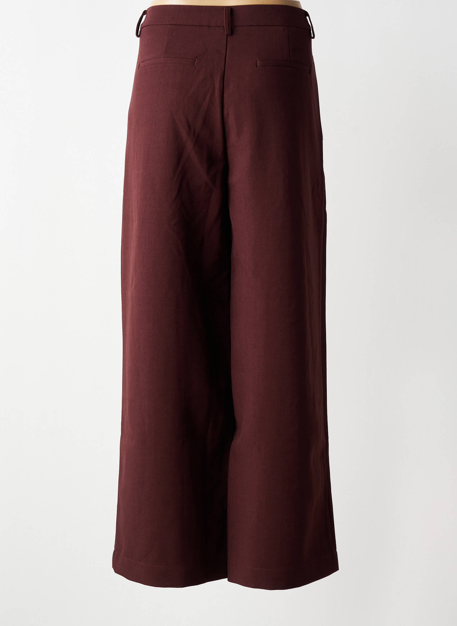 Pantalon large tissage popeline taille normale violet NÜ femme