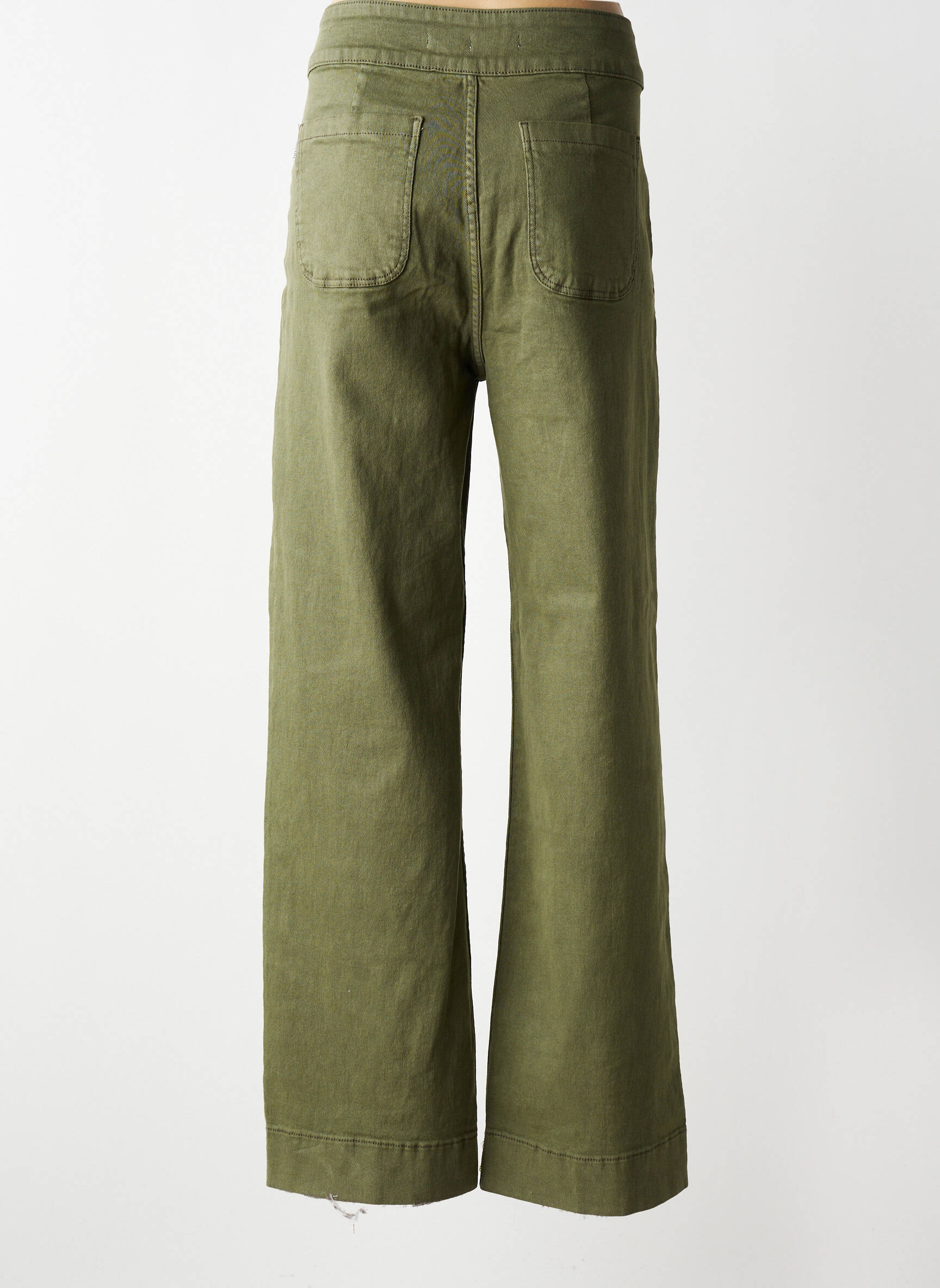Jeans coupe large stretch taille normale vert TIFFOSI femme