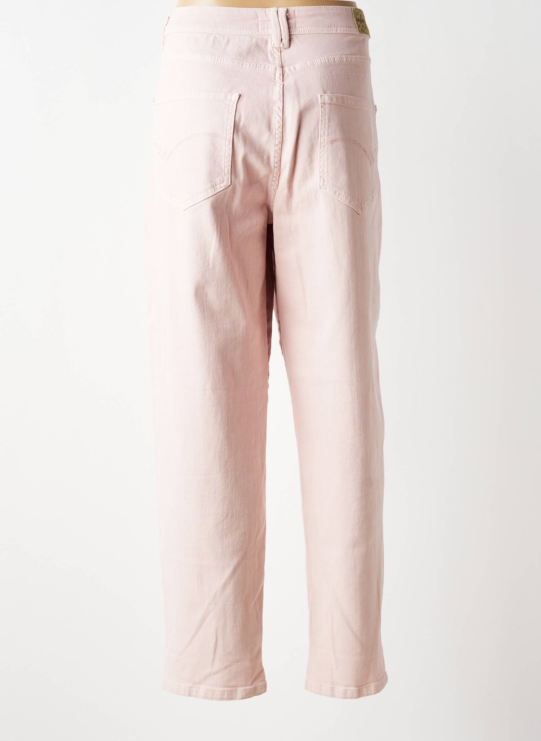 Jeans coupe large stretch taille normale rose FREEMAN T.PORTER femme