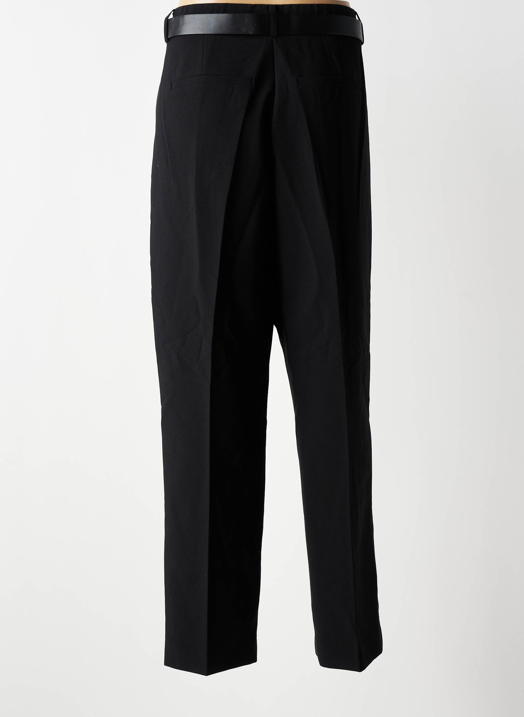 Pantalon droit stretch taille normale noir CREAM femme