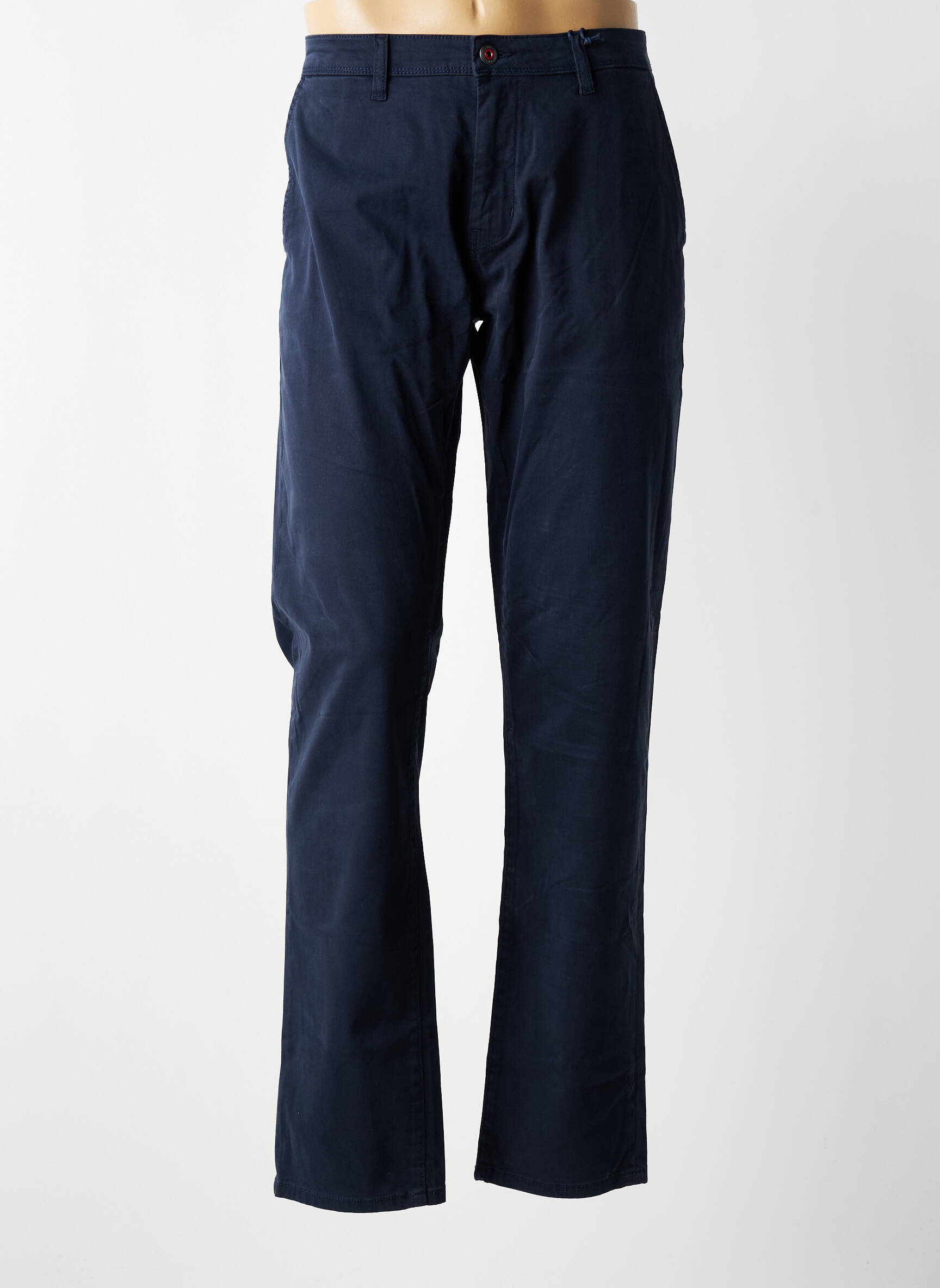 Pantalon chino stretch taille normale bleu FQ1924 homme
