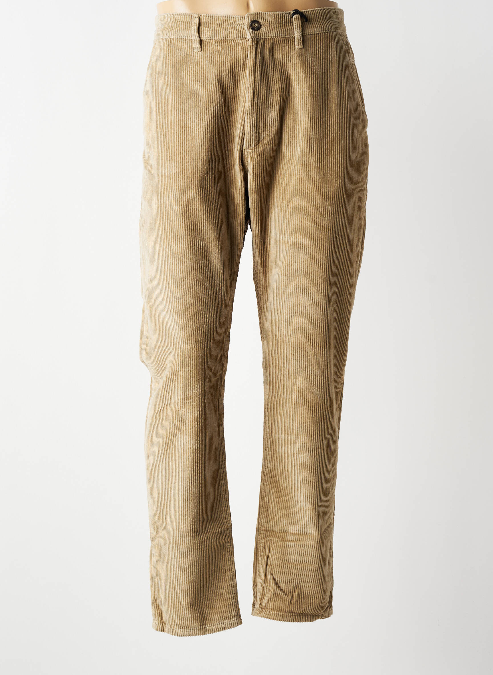 Pantalon droit tissage velours taille normale beige FREEMAN T.PORTER homme