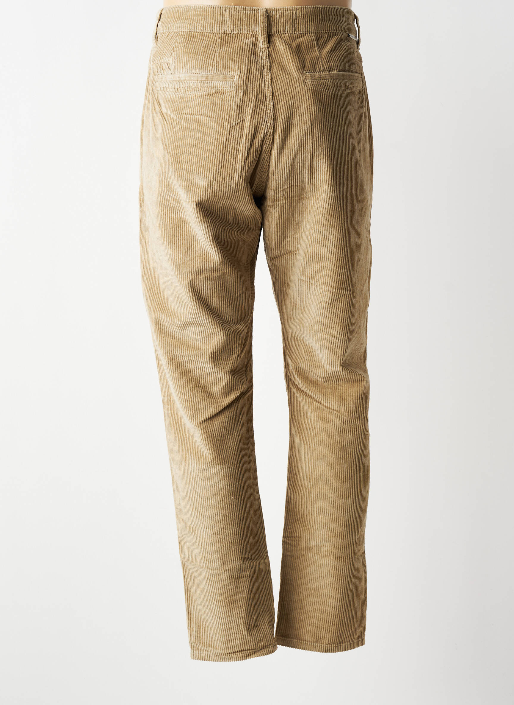 Pantalon droit tissage velours taille normale beige FREEMAN T.PORTER homme