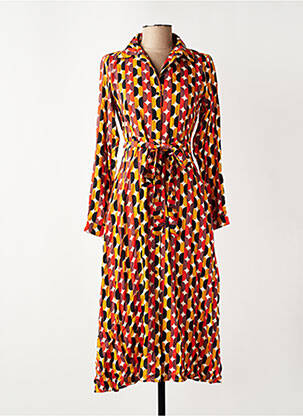 Robe longue manches longues manches longues orange COMPAGNIA ITALIANA femme