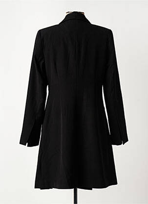 Robe mi-longue manches longues manches longues noir CULTURE MIX femme