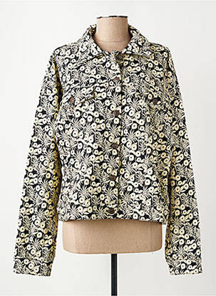Veste casual poignets boutonnés avec fente noir COMPAGNIA ITALIANA femme