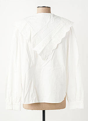 Blouse poignets boutonnés avec fente manches longues blanc COMPAGNIA ITALIANA femme