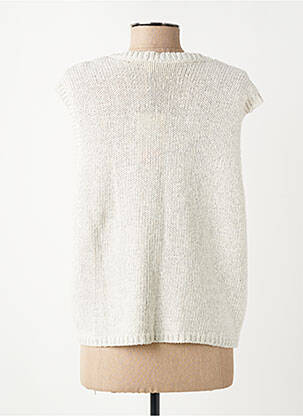 Gilet sans manche coupe droite beige KAFFE femme
