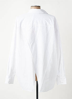 Chemisier coupe droite manches longues blanc KAFFE femme