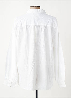 Chemisier coupe droite manches longues blanc CREAM femme