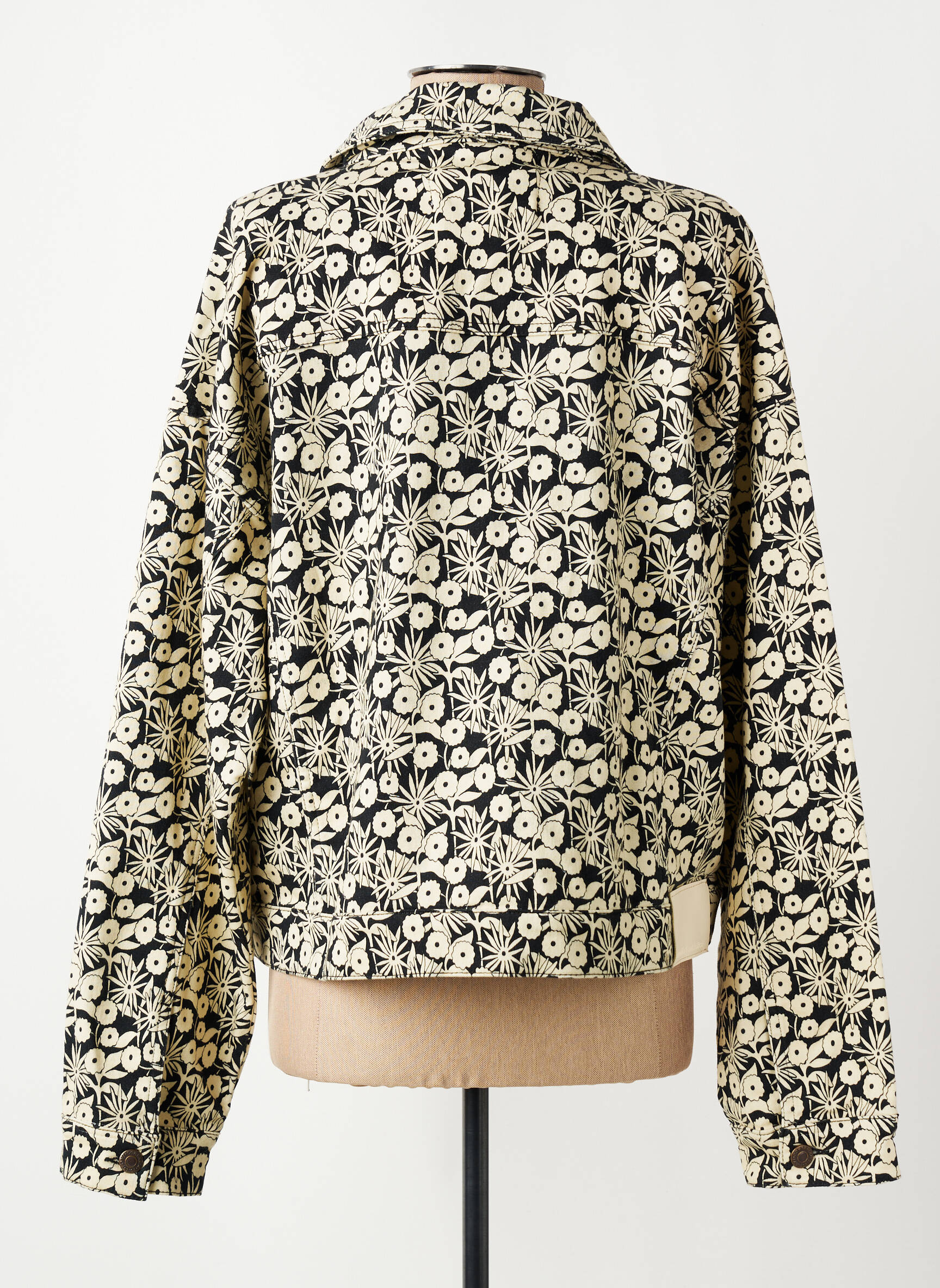 Veste casual poignets boutonnés avec fente noir COMPAGNIA ITALIANA femme