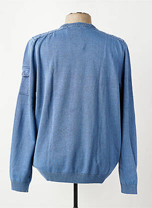 Pull col v manches longues bleu SAINT JAMES homme
