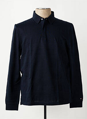 Polo manches longues manches longues bleu TOMMY HILFIGER homme