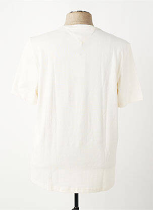 T-shirt broderie manches courtes beige TOMMY HILFIGER homme