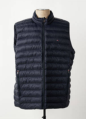 Doudoune fermeture zippée sur le devant sans capuche bleu TOMMY HILFIGER homme