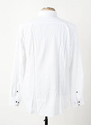 Chemise manches longues coupe droite blanc OLYMP homme