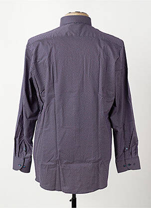 Chemise manches longues imprimé fantaisie bleu OLYMP homme