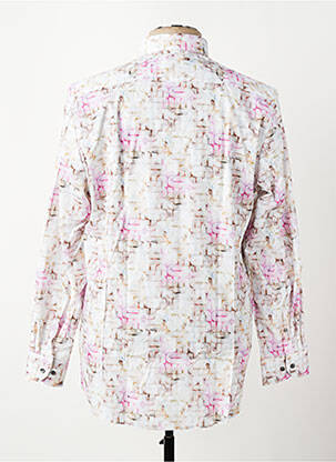 Chemise manches longues imprimé fantaisie rose OLYMP homme