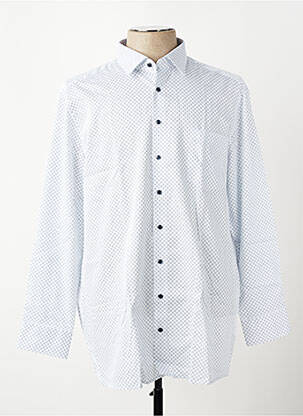 Chemise manches longues imprimé fantaisie blanc OLYMP homme
