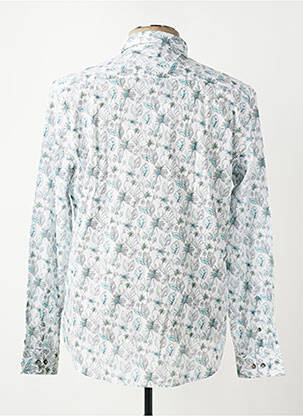 Chemise manches longues imprimé fantaisie blanc DELAHAYE homme