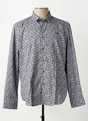Chemise manches longues imprimé fantaisie gris DELAHAYE homme