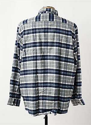 Chemise manches longues coupe droite bleu HECHTER STUDIO homme
