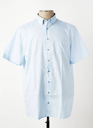 Chemise manches courtes coupe droite bleu OLYMP homme