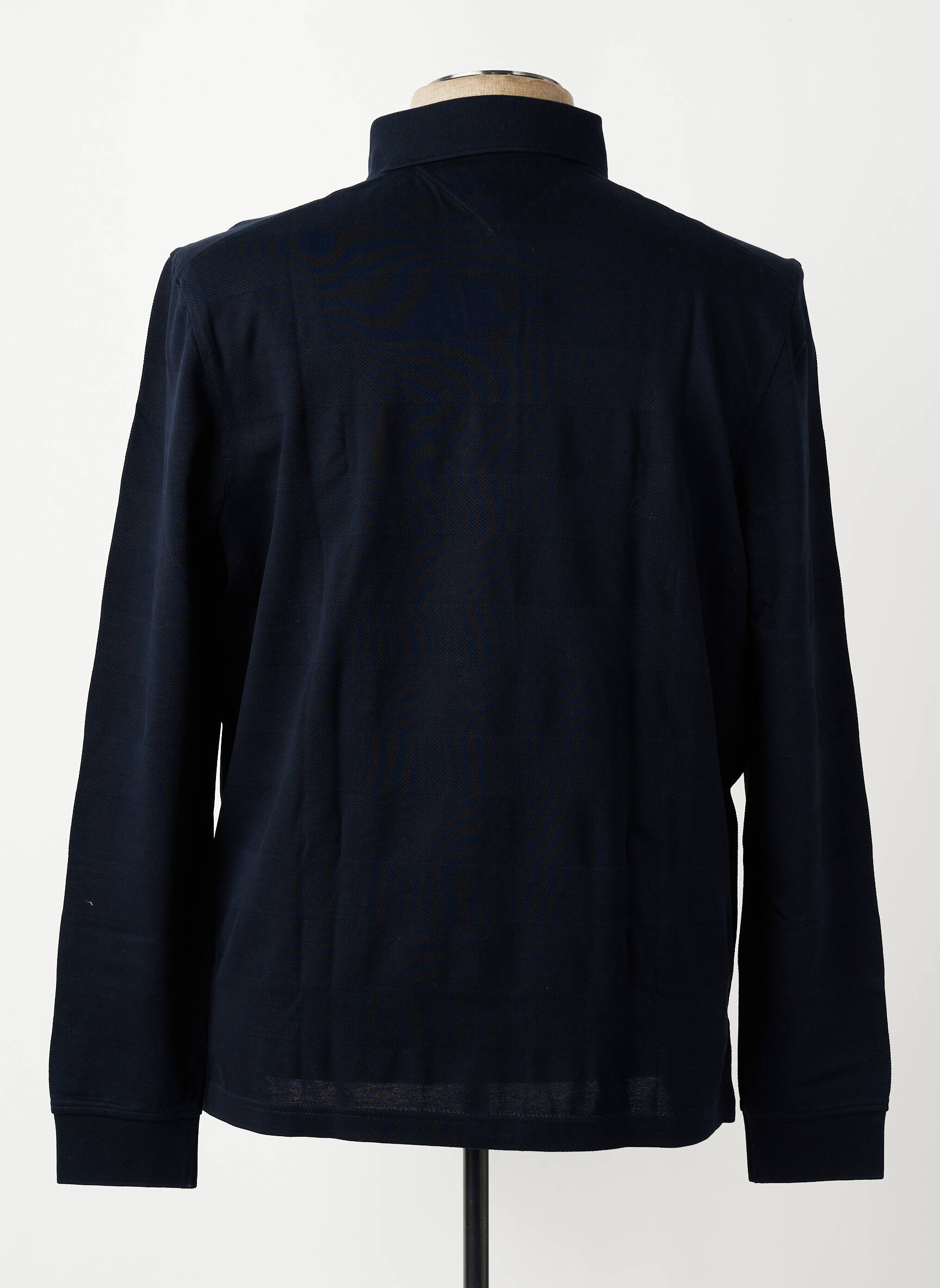 Polo manches longues manches longues bleu TOMMY HILFIGER homme