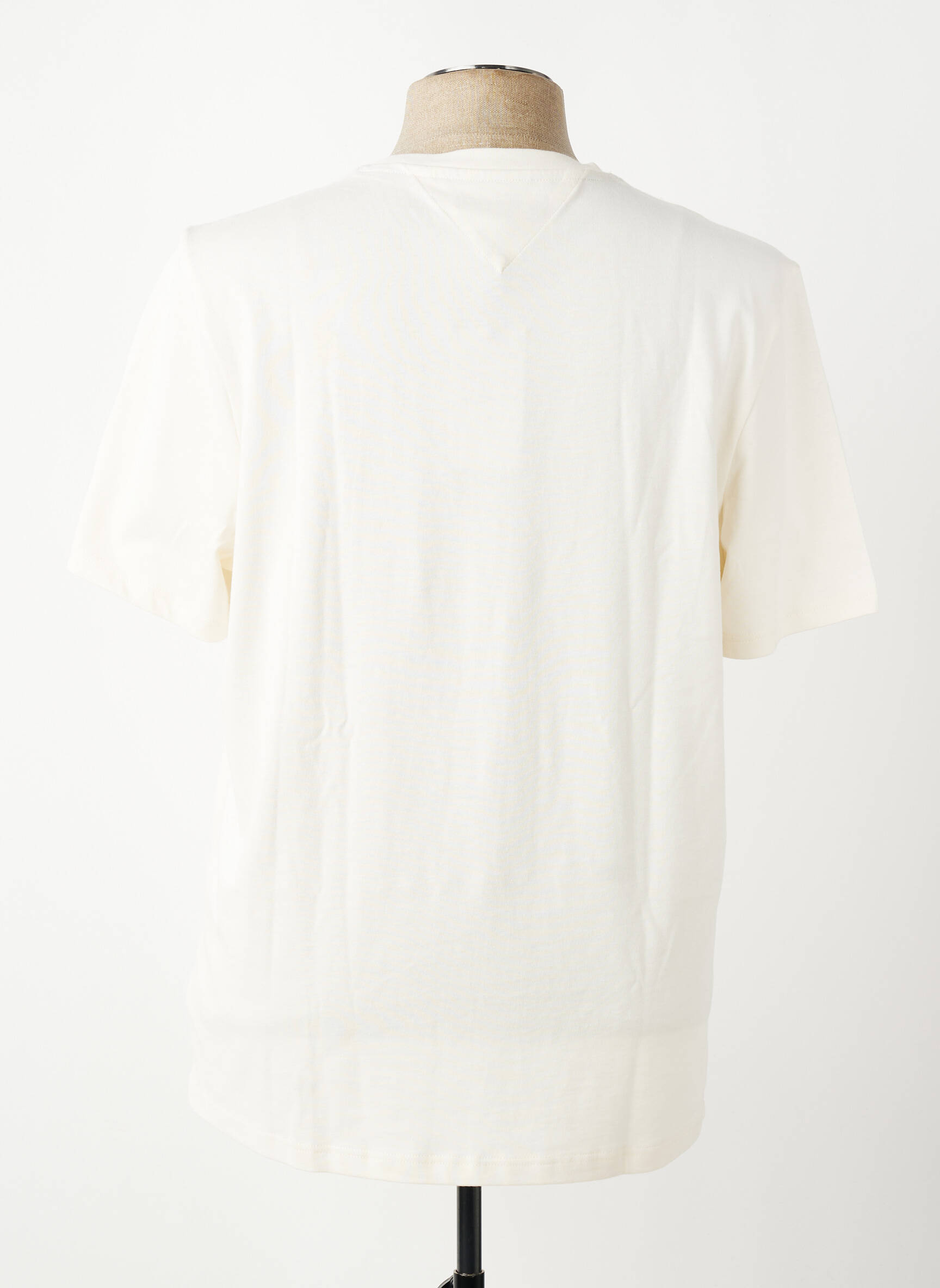 T-shirt broderie manches courtes beige TOMMY HILFIGER homme