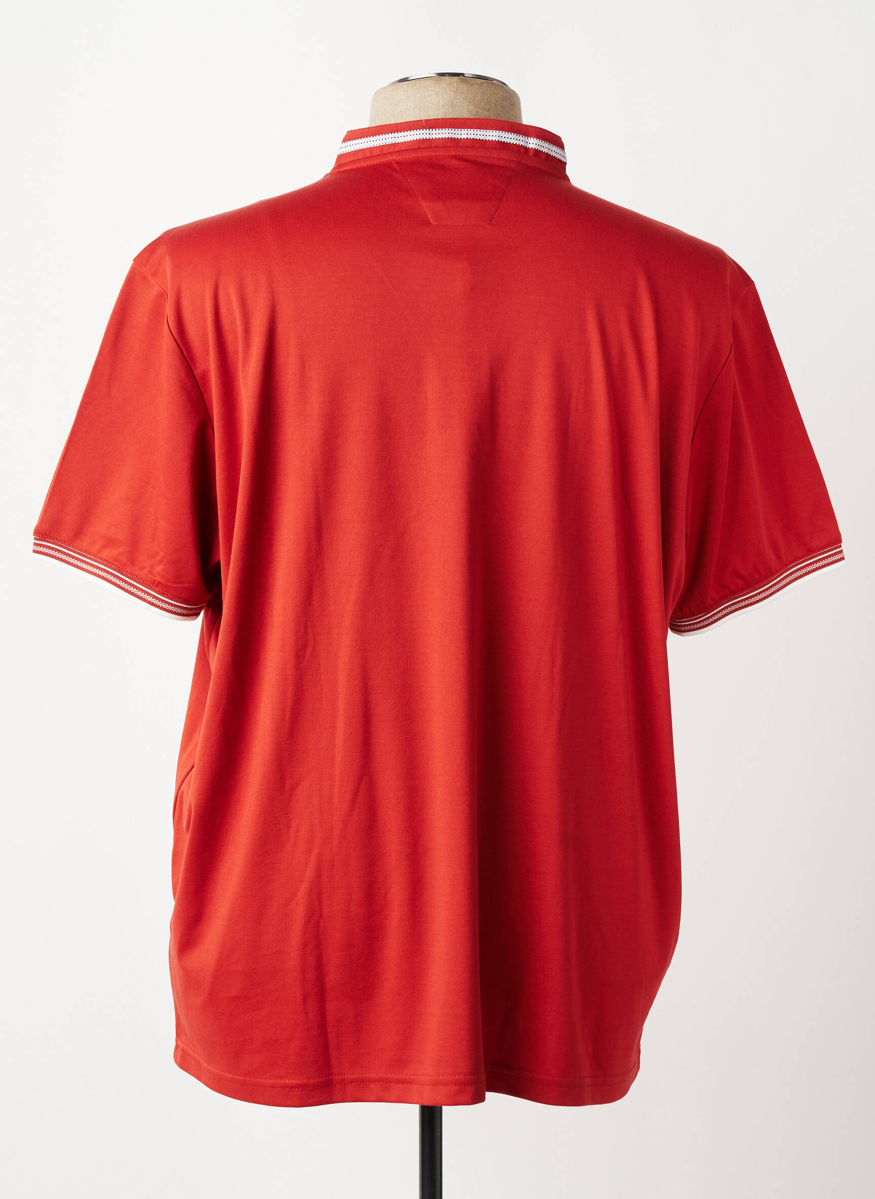T-shirt coupe droite manches courtes rouge DELAHAYE homme