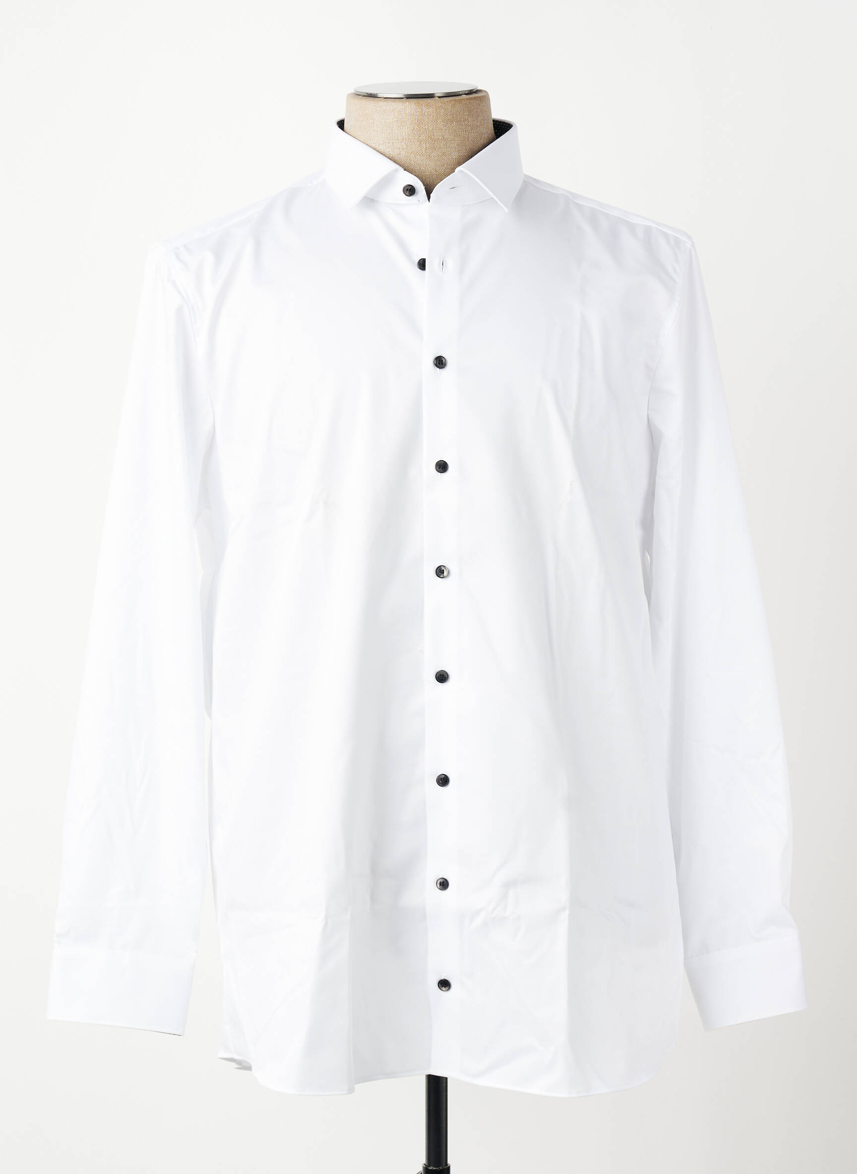 Chemise manches longues coupe droite blanc OLYMP homme