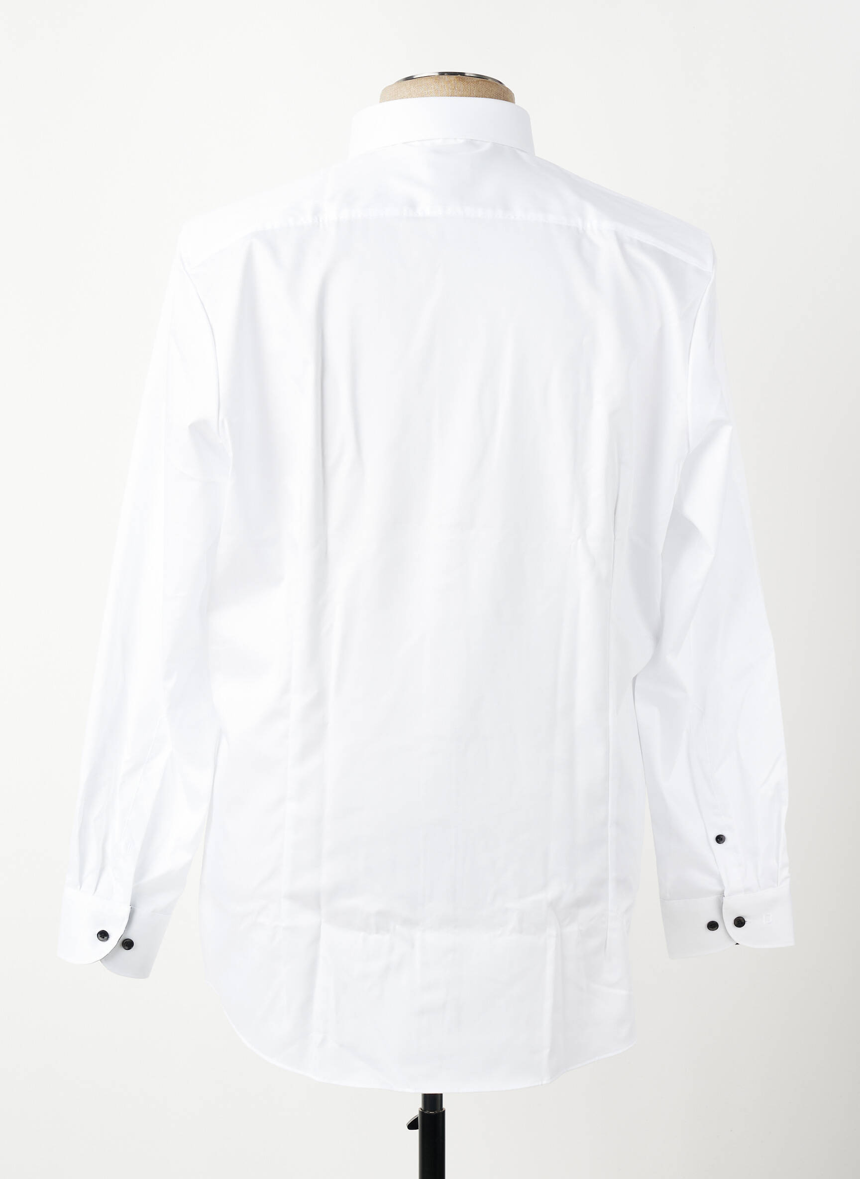 Chemise manches longues coupe droite blanc OLYMP homme