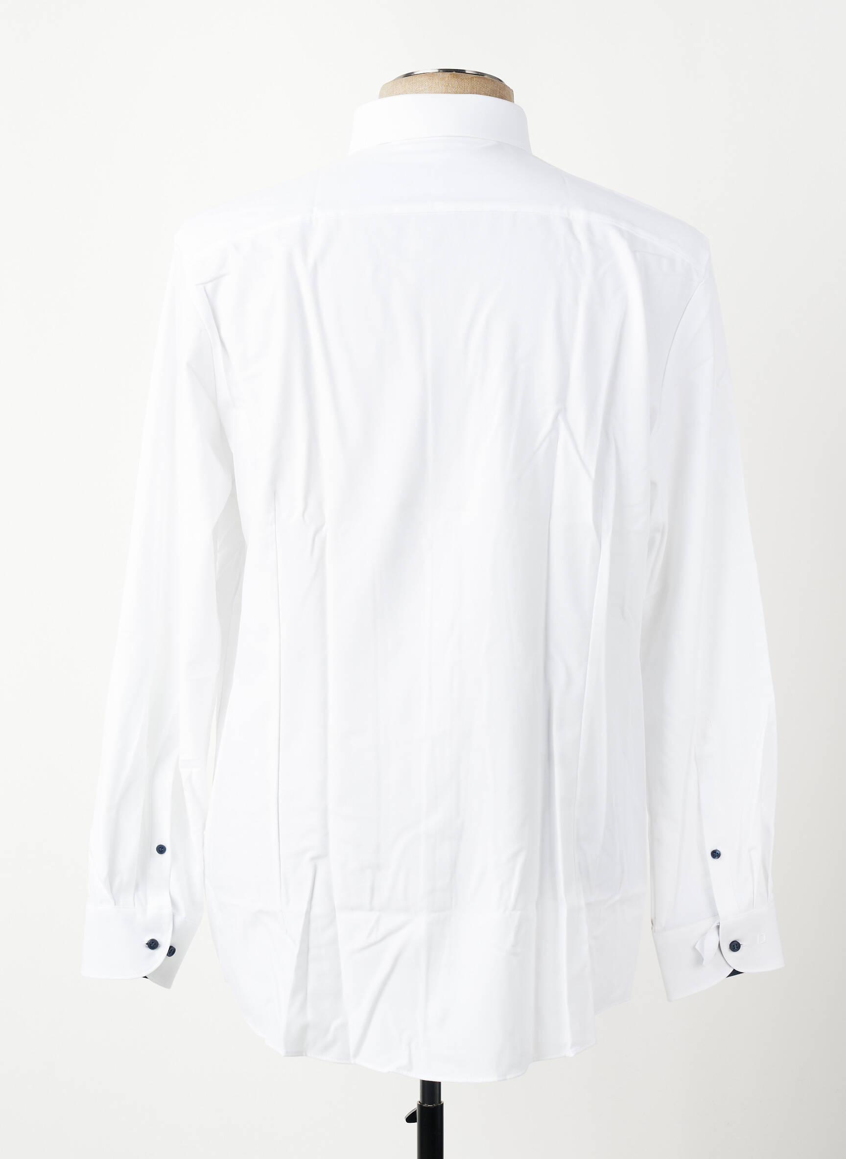 Chemise manches longues coupe droite blanc OLYMP homme