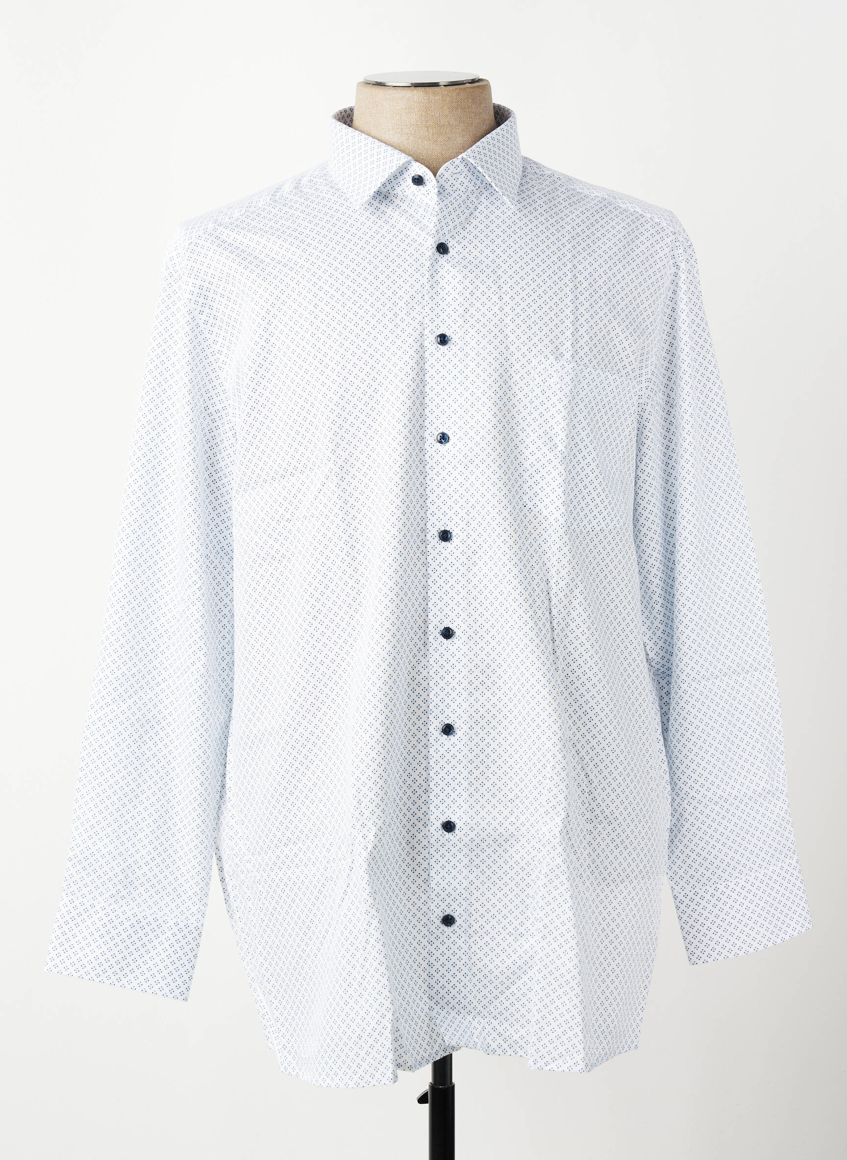 Chemise manches longues imprimé fantaisie blanc OLYMP homme