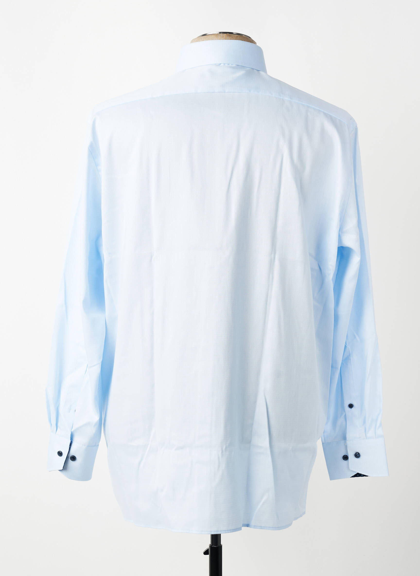 Chemise manches longues coupe cintrée bleu OLYMP homme