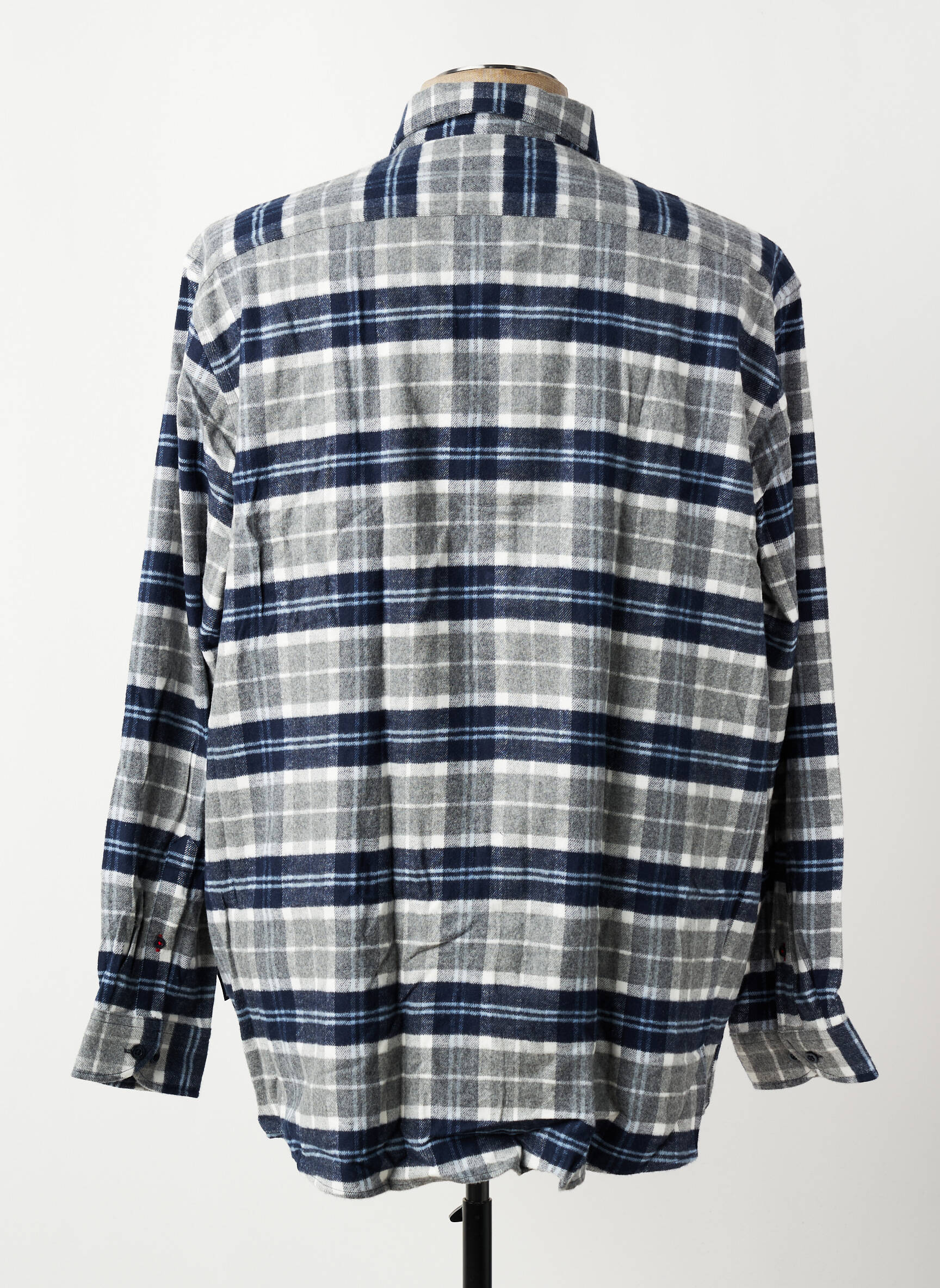 Chemise manches longues coupe droite bleu HECHTER STUDIO homme