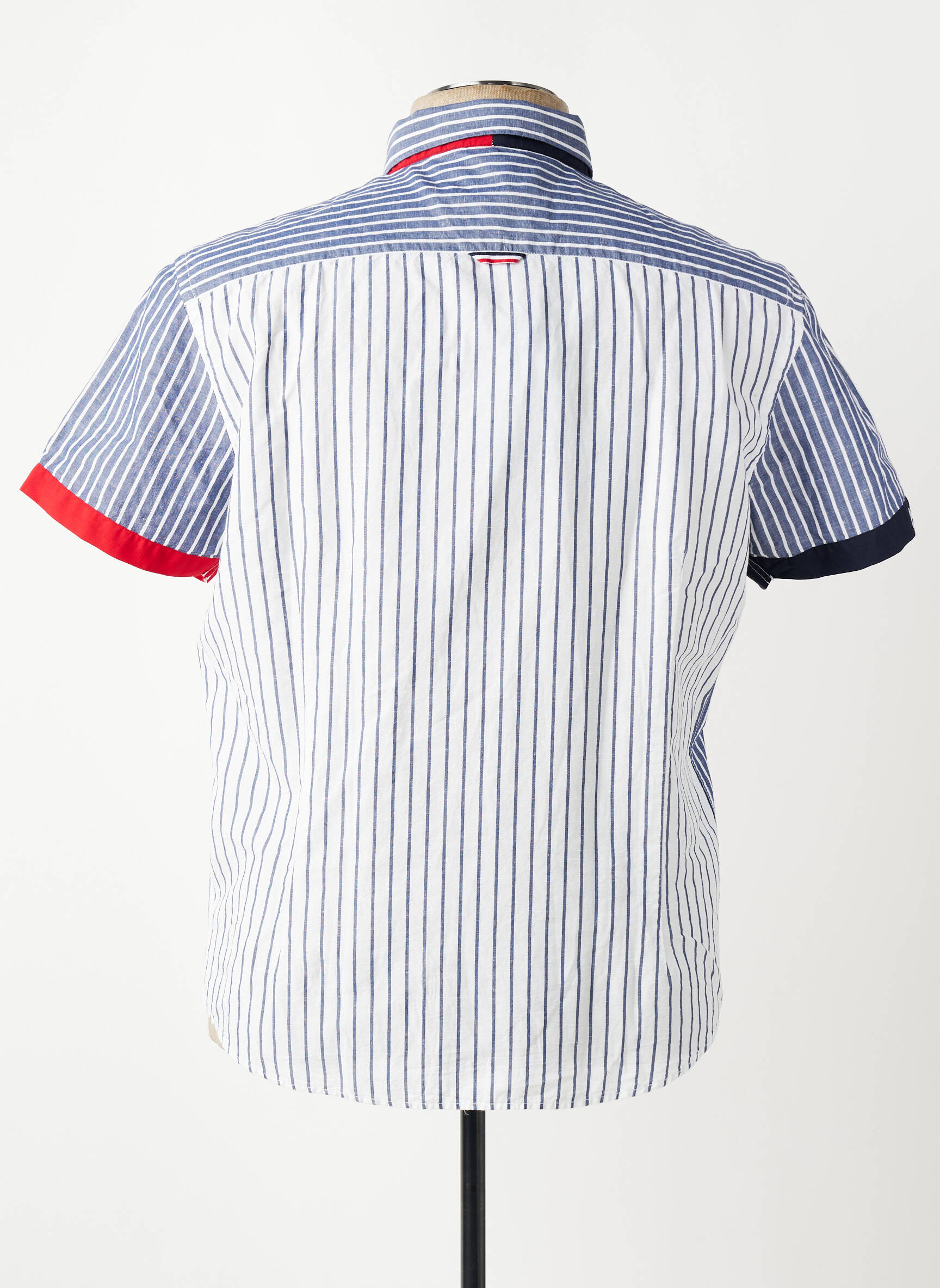 Chemise manches courtes coupe droite bleu DELAHAYE homme