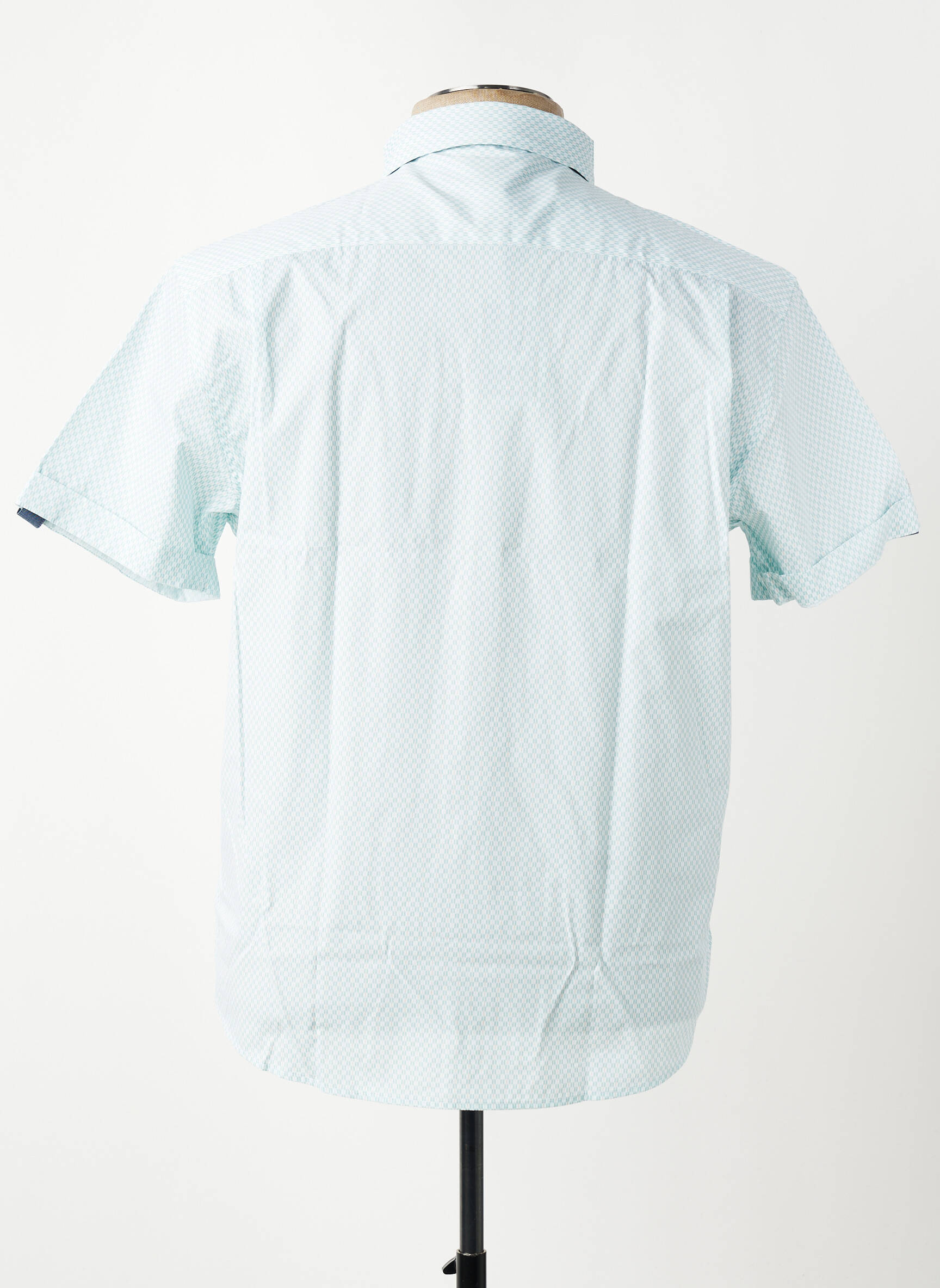 Chemise manches courtes imprimé fantaisie bleu DELAHAYE homme