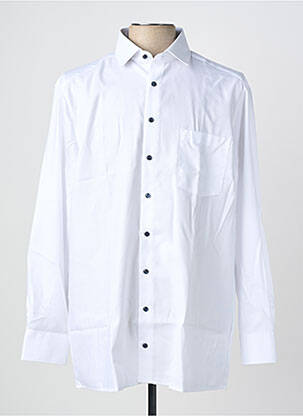 Chemise manches longues coupe droite blanc OLYMP homme